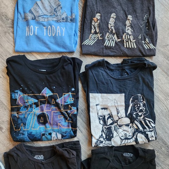 Star Wars Men’s Medium Shirt Bundle (7 Short-Sleeved, 1 Long-Sleeved) - Picture 3 of 10